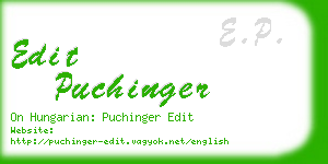 edit puchinger business card